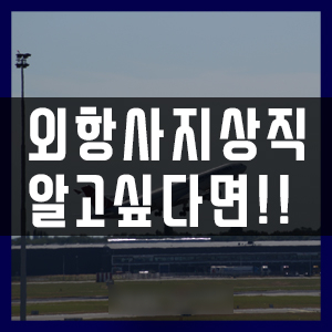  부산지상직과외학원 외항사지상직에 대해서