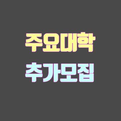 2019 정시 추가모집 대학 목록 (수도권 주요대학 + 지거국) 2019 정시 추가모집 대학 목록 (수도권 주요대학 + 지거국)