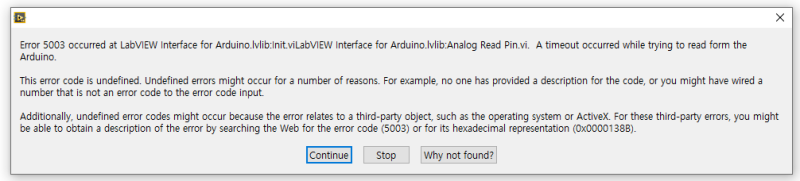 [LIFA] LabVIEW Interface for Arduino Error 5002, 5003 : 네이버 블로그