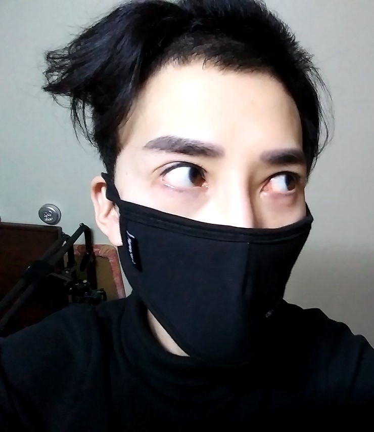  무신사 블랙마스크 메멘모리 레터링 프린팅마스크 신선한 디자인