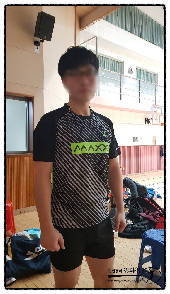 맥스(maxx) 설 이벤트 당첨 / MXFT048 배드민턴 티셔츠