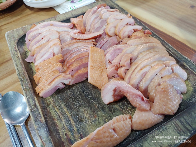 원당장작구이 닭도리탕 대박 맛남. 놀이방도 있지요