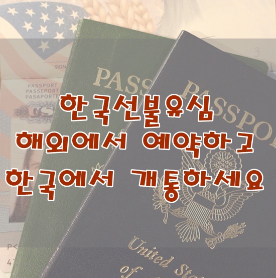  한국선불유심 해외에서 예약하고 한국에서 개통하세요