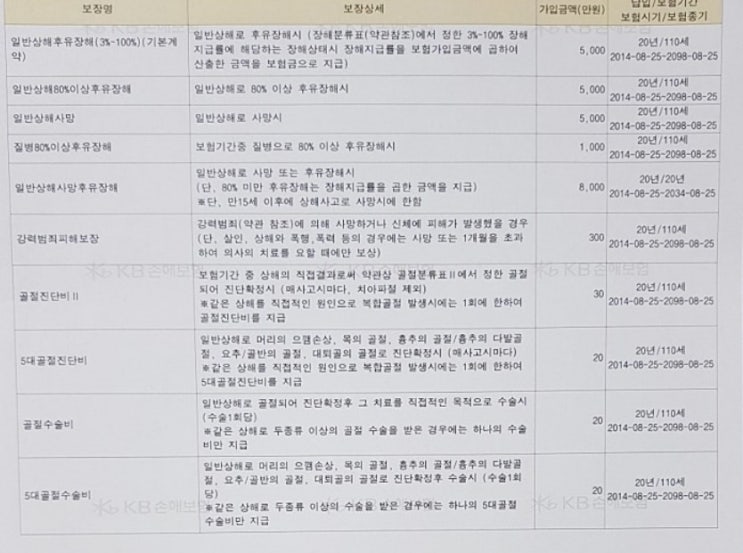  30세 LIG 백년사랑건강보험 검토부탁드립니다.