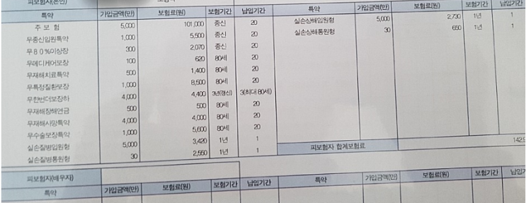  흥국생명 누구나원하는더블통합보험 제 보험 아실까요?