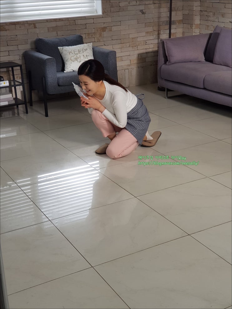  타일박사 광고 모델 연출