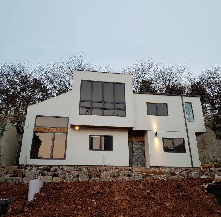 부산 해운대구 중동 단독주택 정원 마무리 / 도심형 목조주택 
