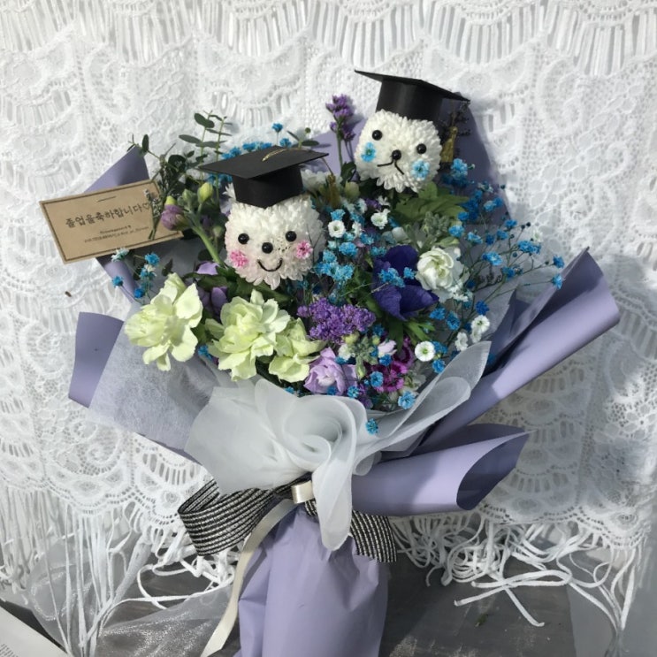  [플라워가든송령]꽃다발전문점/유치원졸업식꽃다발/토끼퐁퐁꽃다발/학사모퐁퐁꽃다발/의정부꽃집/남양주꽃집/꽃다발추천/녹양동꽃집/용현동꽃집/다산동꽃집/장암동꽃집/금오동꽃집