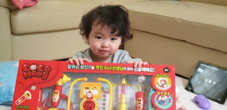  어린이날 선물로 좋은 코코몽 말하는 병원놀이 장난감 선물 받았어요