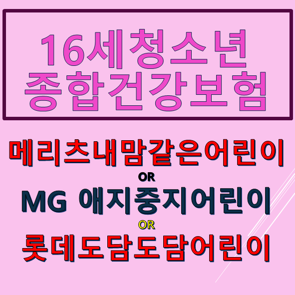  23회 16세여자아이 청소년추천보험  19년 2월 기준