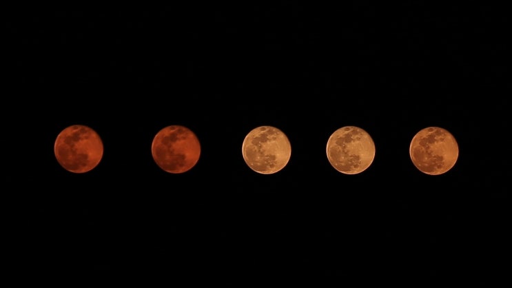 달 사진 찍는 방법, 정월대보름 슈퍼문 붉은달.