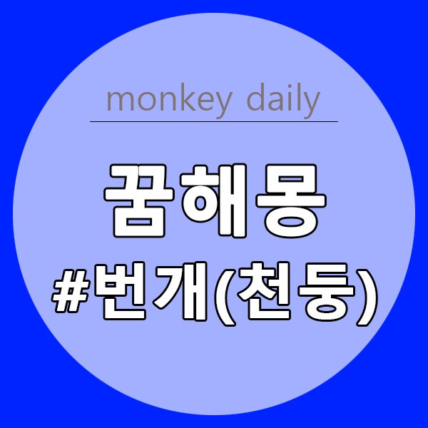 번개 꿈 천둥 꿈해몽 총정리 :: 번개치는꿈 벼락맞는꿈 천둥번개꿈 낙뢰꿈