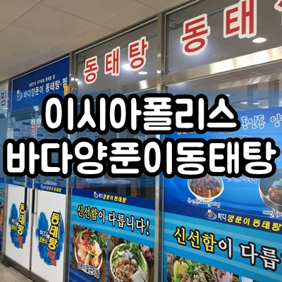  대구 봉무동 이시아폴리스 바다양푼이동태탕 후기