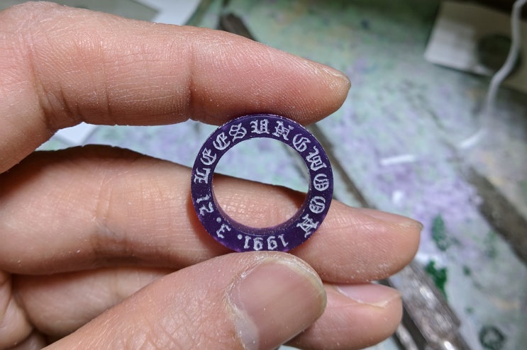  주문제작 왁스카빙 3mm 스페이서링