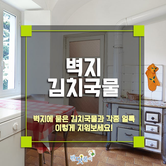 벽지 김치국물, 벽지에 묻은 김치국물과 각종 얼룩 이렇게 지워보세요!
