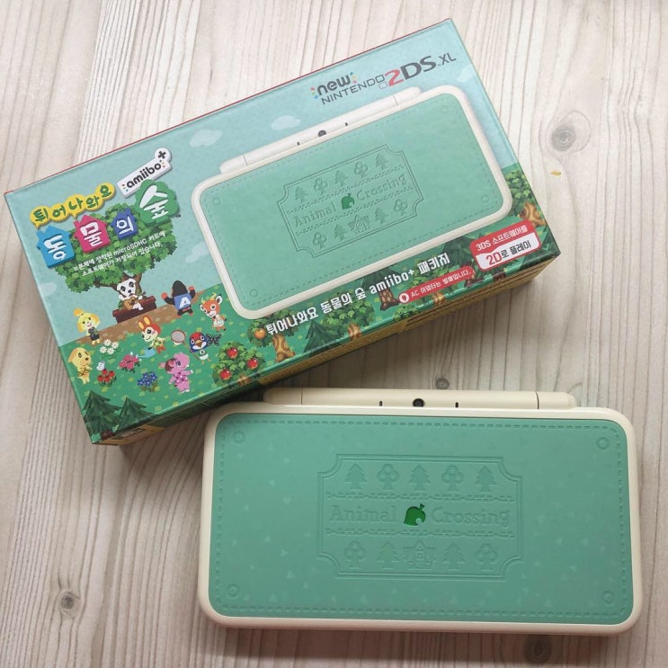  뉴 닌텐도 2DS XL 튀어나와요 동물의숲 에디션 :: 튀동숲 에디션 사랑해 / 존버는 승리한다