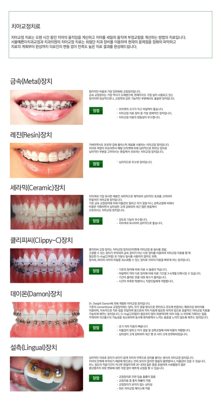  광명교정치과 서울예쁜이치과를 선택하세요.