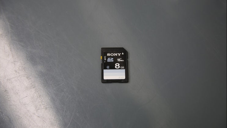 SONY 8GB SD CARD 메모리 해외여행 사진복구