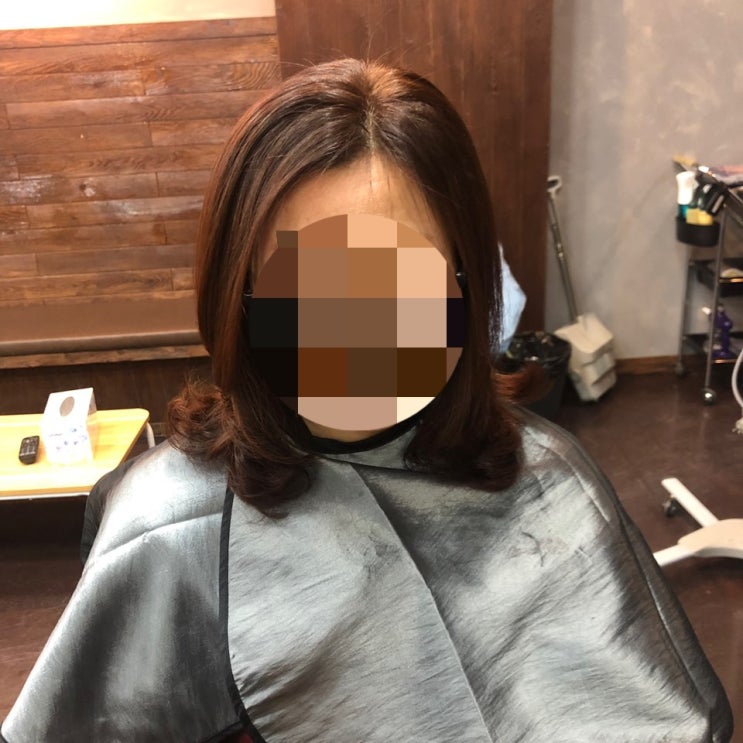  천안 신부동 미용실 더 본 헤어 매직셋팅 C컬