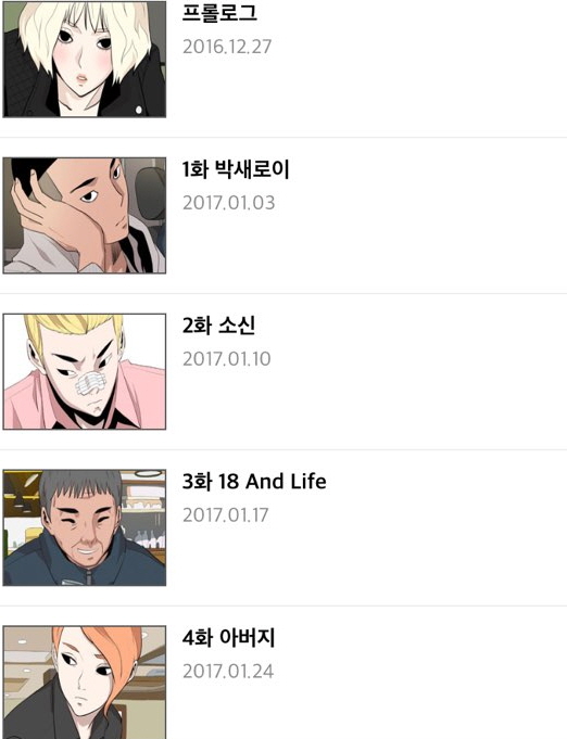  꼭 한번 봐야할 웹툰, 꿈밤, 광진의 이태원 클라쓰