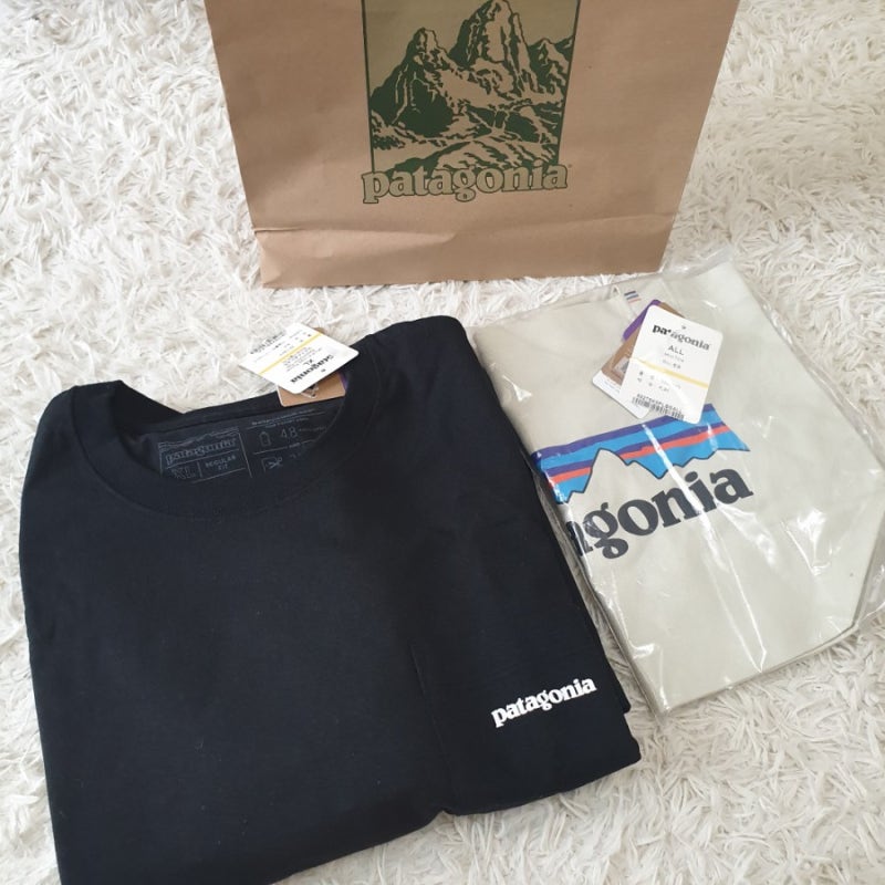 Patagonia  파타고니아 P-6 티셔츠+ 파타고니아 에코백  구매후기