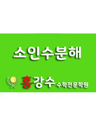  소인수분해