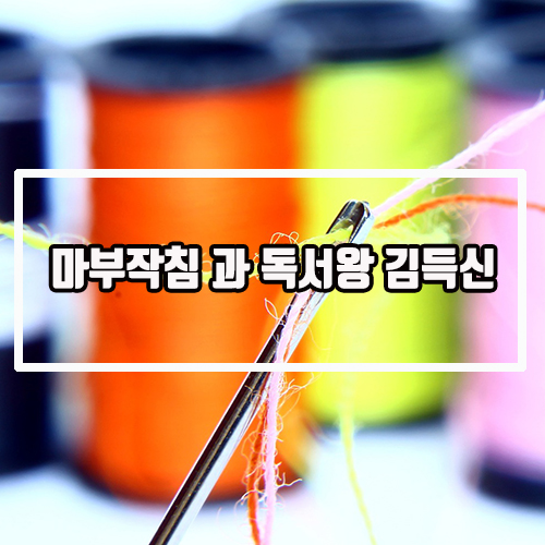  마부작침 과 독서왕 김득신