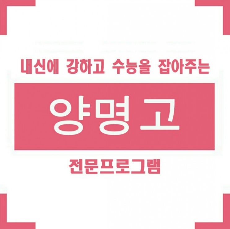  양명고 2018년도 1학년 1학기 내신영어시험 안양 양명고등학교 중간고사 전문반