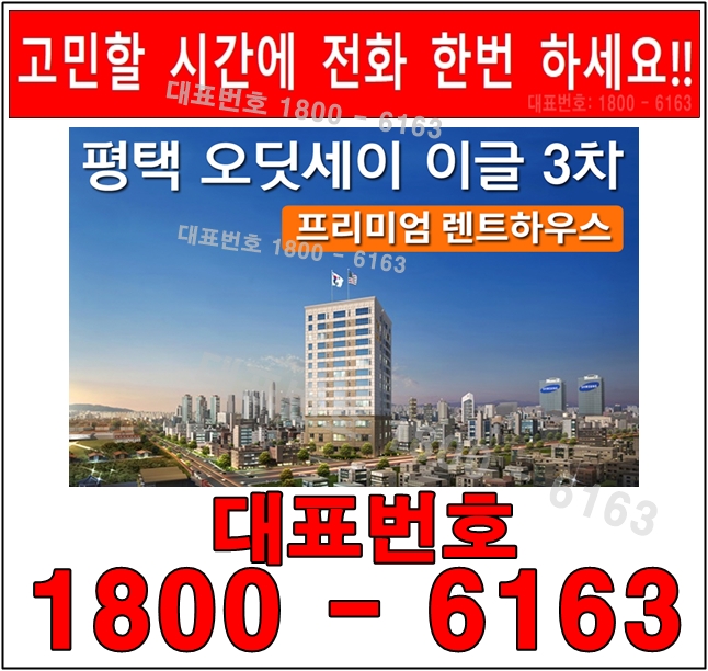 평택 미군 렌탈하우스 오딧세이 이글 3차 분양가~