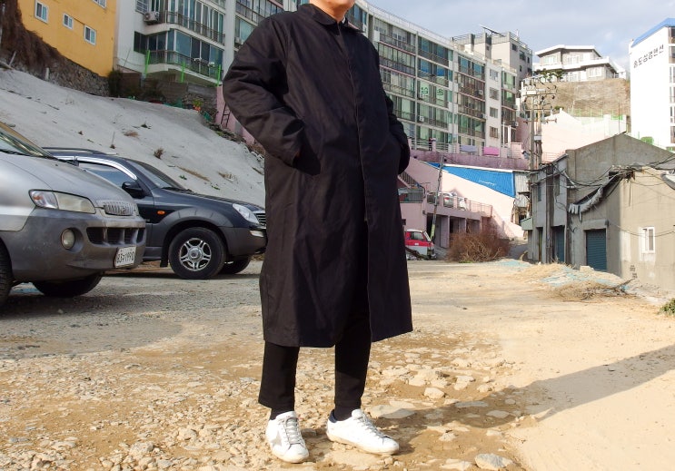  19년 남자 봄 아웃터 파르티멘토 롱 맥코트 무신사 스토어에서 구매했어요