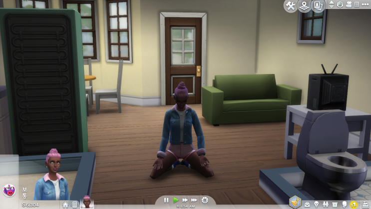 [심즈4] Sims4 리사모드(리얼사랑나누기모드) 본격 스트립댄서 키우기.