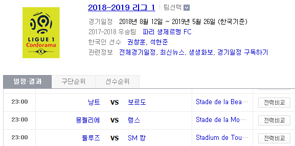2019.02.24 리그앙(프랑스 리그1) (낭트 보르도 | 몽펠리에 랭스 | 툴루즈 SM캉 | 스타드렌 마르세유 | 모나코 리옹) 2019.02.24 리그앙(프랑스 리그1) (낭트 보르도 | 몽펠리에 랭스 | 툴루즈 SM캉 | 스타드렌 마르세유 | 모나코 리옹)