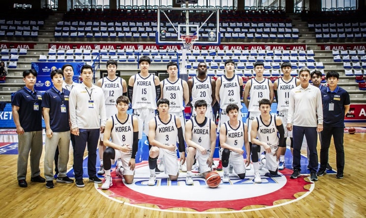 한국 vs 레바논 남자 국가대표팀 2019 FIBA 농구 월드컵 예선