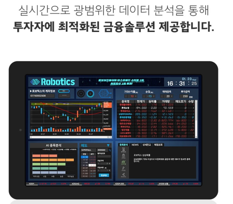  현대상선 주가 및 로보틱스로 보는 종합주가지수