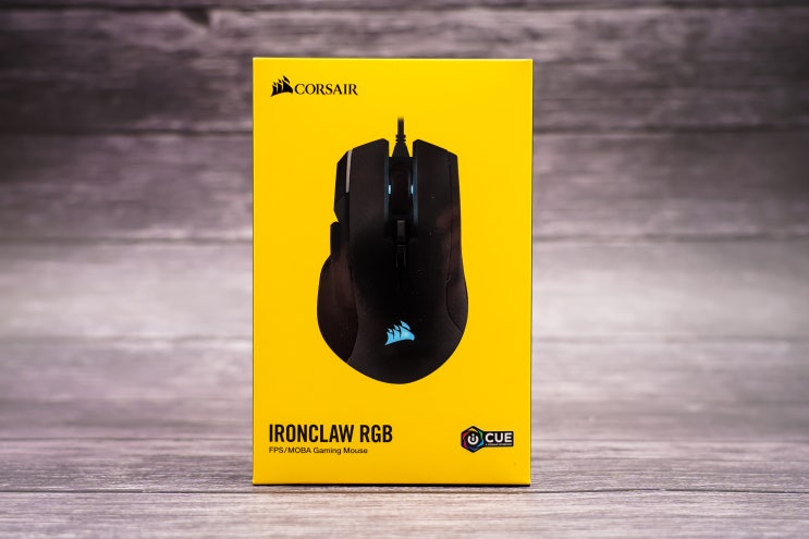  팜그립에 최적화된 그립감 좋은 FPS 게이밍 마우스! 커세어 IRONCLAW RGB