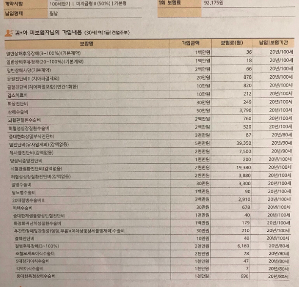  30세 주부 어린이보험 설계봐주세요 ^^ ( kb손해보험 희망플러스자녀보험)