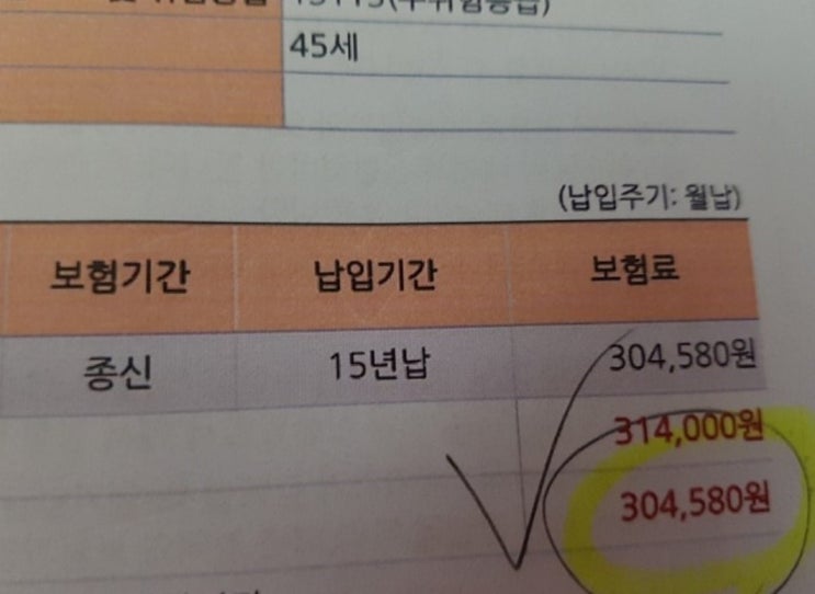  용감한 오렌지종신보험 저축성으로 괜찮을까여..