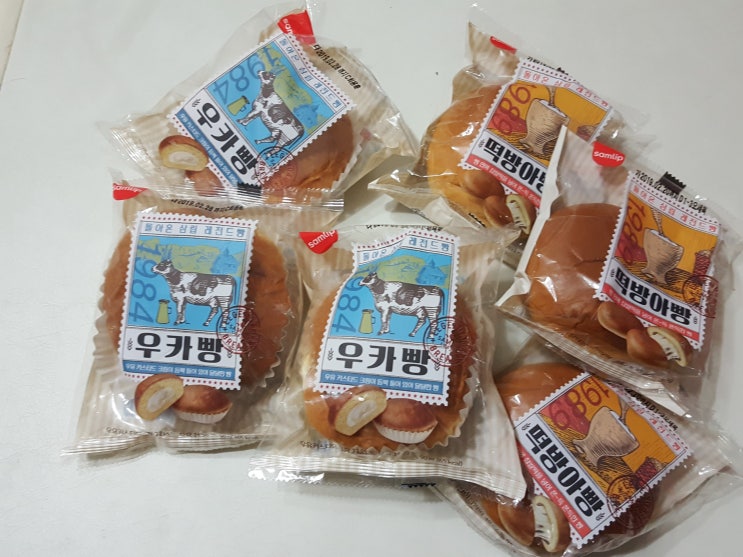  <SPC삼립>추억의 빵 떡방아빵, 우카빵 온가족 간식으로 딱!
