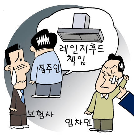  세입자 주방후드 화재책임 누구?
