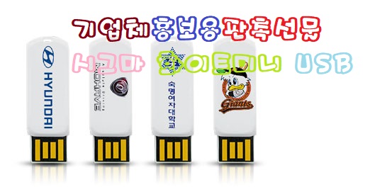  기업체홍보용판촉선물 시그마 화이트미니 USB 심플하다