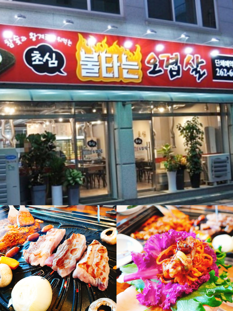  [춘천맛집] 거두리 초심 불타는 삼겹살 신선한채소와 오겹살이 맛있는 맛집