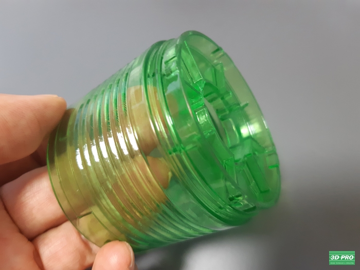 3D프로 - 3D프린터 투명 염색 조명 목업 기업체 출력물 (SLA방식/투명 ABS Like 레진 소재)