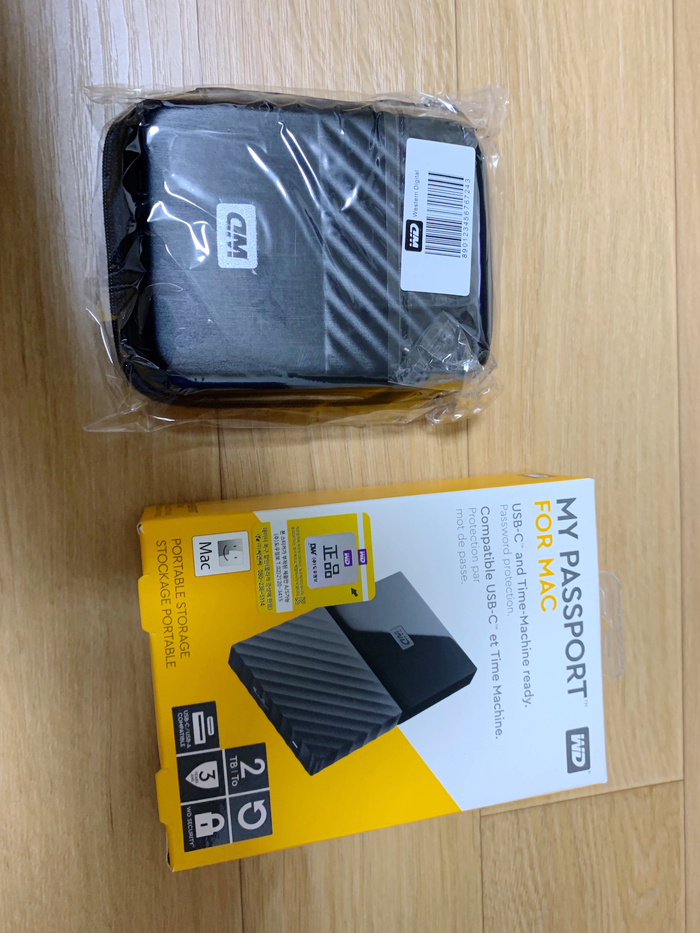 WD New My Passport for MAC USB TYPE-C  외장하드 사용기/후기USB3.0