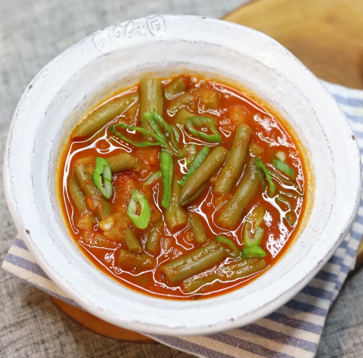  [토마토스튜 만들기]쉽고 간단한 그린빈요리