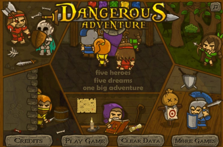  던전 퍼즐게임 - Dangerous adventure