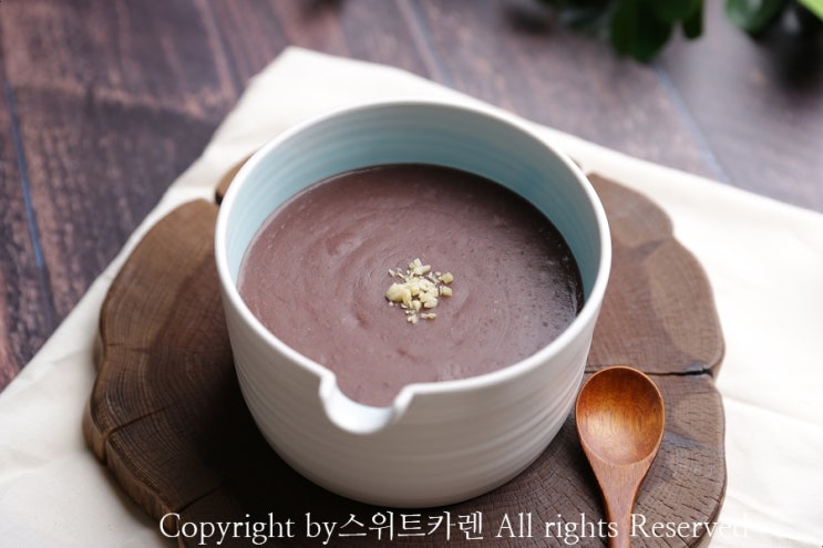  팥죽 만드는법 밤페이스트 넣은 단팥죽