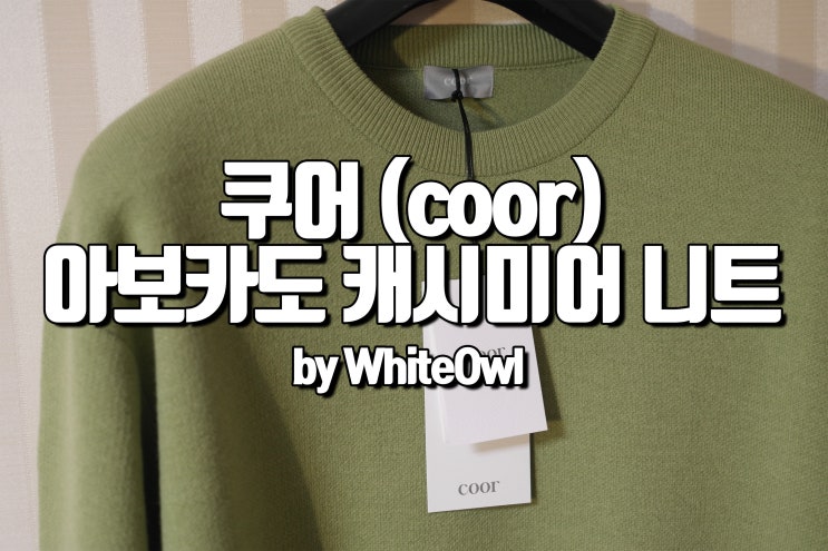  쿠어리즘? 쿠어(coor) 탑필 캐시미어 라운드 니트 아보카도 구입 울 니트와 비교 구입하기 사이즈 리뷰
