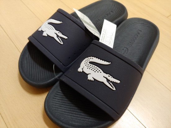 라코스테 슬리퍼 크록 슬라이드 119 3 CROCO SLIDE 119 3 라코스테 슬리퍼 구매 후기 사이즈 추천