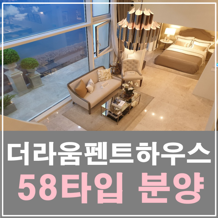 더라움펜트하우스 58타입 분양 내부영상공개