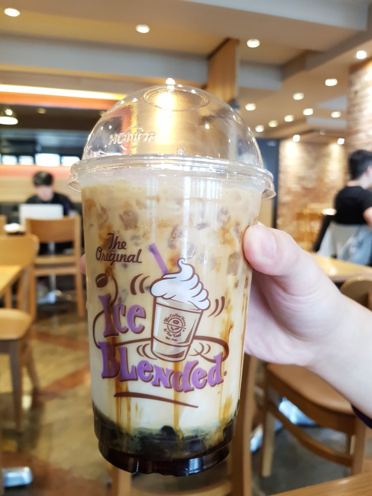  커피빈 샷블랙슈가펄라떼 가격, 맛
